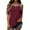 Red, variant on Palato Women's Plus Size Tops,Fashion Womens Short Sleeve Cold Shoulder Round Neck Casual Tops T-shirt Blouse