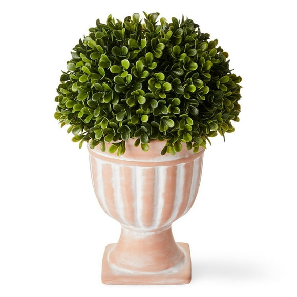 Jardinière FRAÎCHE collection printanière en terre cuite avec plante artificielle Taille unique