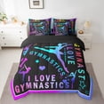 thumbnail image 2 of Feelyou Gymnastics Lover Bedding Comforter Set 7 Pieces, Ballet Dance Full Bedding Set, 2 of 8
