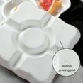 thumbnail image 3 of Inteprter Bandeja de postres ligera para el hogar, de aperitivos fácil de limpiar, adecuado para todas las ocasiones, 3 pack/lote Almacenamiento y organización del hogar Blanco, 3 of 6