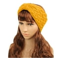 thumbnail image 4 of Njoeus Women Winter Headbands Ear Warmer Knit Soft Fleece Elastic Headband Chunky Turban Head Wrap Hairband, 4 of 5