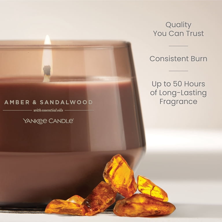 Yankee Candle Studio Collection Candle, Amber & Sandalwood, 10 oz