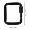 thumbnail image 2 of EXHUMKY 5Pcs Heavy Duty Carabiner Clips for Keychain and Outdoor Climbing Equipment, 2 of 7