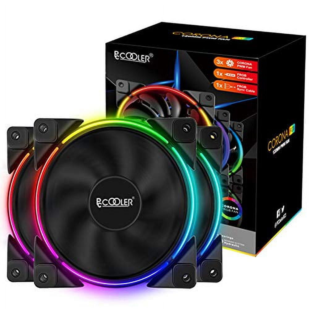 PCCooler 120mm Fan Moonlight Series 5 in 1 Kit Upgrade Pc