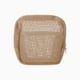 thumbnail image 1 of Bolsas de Maquillaje de Cuadrícula Duraderas 1 Pc Beige de Poliéster, 1 of 1