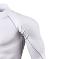 thumbnail image 7 of IWRICH Men's Compression Shirts Long Sleeve Cooling Athletic Workout T Shirt for Sports White XL, 7 of 7