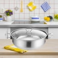 thumbnail image 1 of Elodie Stainless Steel Hot Pot Cookware with Lid Soup Pot for Home Restaurant Party 32cm, 1 of 8