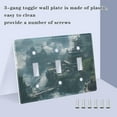 3 Gang Light Switch Cover Plate Chinesestyle Temple on High Mountains