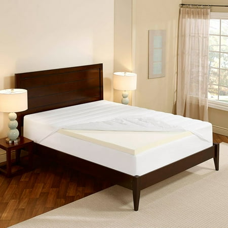 Sleep Innovations Essentials 2" Memory Foam Mattress Topper with Waterproof Mattress Protector, Multiple Sizes