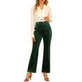 thumbnail image 5 of INSPIRE CHIC Women's High Waist Button Pants Polka Dots Overalls Jumpsuits XL Green, 5 of 6