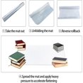 thumbnail image 3 of Clear PVC Table Cover Protector 20x68 inchs / 50x173 cm, 2 (mm) Thickness Transparent, Vinal Table Protector Cover Mat, Glass Plastic Table Pads Topper, Transparent Table Surface Protector, 3 of 8