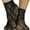 Black, variant on ToBeInStyle Women's Floral Lace Ruffle Trim Ankle High Socks - Baby Pink