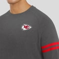 thumbnail image 5 of Men's J. Palmer Dark Heather Gray Kansas City Chiefs Players Lounge Raglan Tri-Blend Sweatshirt, 5 of 6