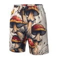 thumbnail image 4 of Balery Cute Forest Mushrooms Traje de Baño Estilo Hawaiano para Hombre, Shorts de Secado Rápido con Bolsillos-3X-Large, 4 of 6
