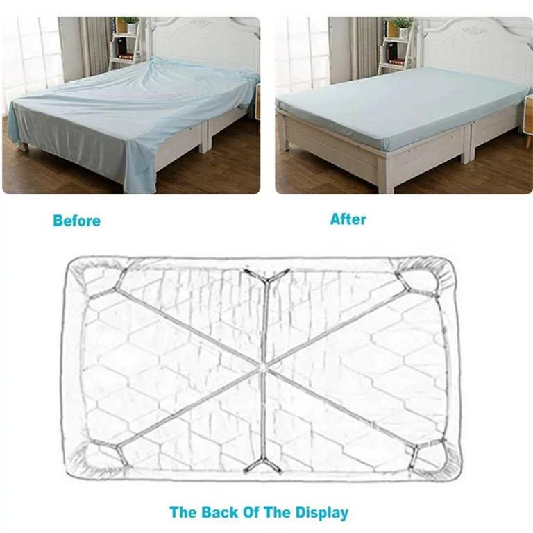 4Pcs Bed Sheet Clips Soft Bed Sheet Holder Non-Slip Holder