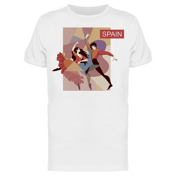 Smartprints Mens Graphic Tee - Flamenco Couple Spain Dancers - Regular Fit 100% Cotton