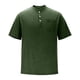 thumbnail image 4 of Blusas y camisas de manga corta con cuello redondo para hombre, blusas/camisetas casuales de verano a la moda de color liso con cuello redondo para hombre., 4 of 6