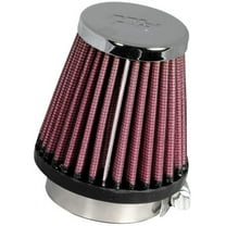 K&N Universal Clamp-On Engine Air Filter: Washable and Reusable: Round Tapered; 1.938 in (49 mm) Flange ID; 3 in (76 mm) Height; 3 in (76 mm) Base; 2 in (51 mm) Top , RC-1060