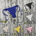 thumbnail image 4 of Women Sexy Bikini Handmade Crochet Swim Trunk Bottom Lace Up Low Waist Swimsuit, 4 of 7