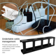 thumbnail image 3 of Organizador de cables sin enredos de 2 piezas Bandeja de gestión de cables debajo del escritorio con bordes suaves Organización ordenada de cables, 3 of 8