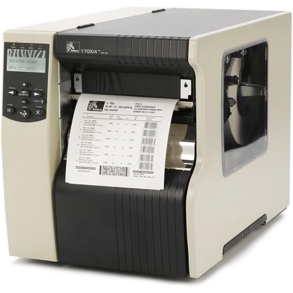 Restored Zebra 172-801-00000 170Xi4 Industrial Thermal Transfer Printer  6" Print Width, 203 DPI, Ethernet/USB/Serial/Parallel, 16MB Memory (Refurbished)