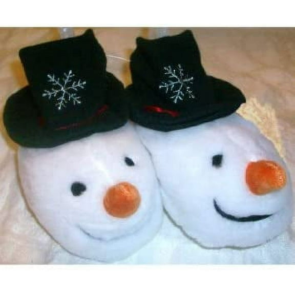 Baby Plush Shoes Slippers Snow Man Snowman Booties Size 12-18 M New