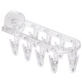 thumbnail image 1 of Toallas para el Baño, Soporte de Colgante de Ropa Montado en la Pared con Clips de 9 Piezas para Calcetines Toallas de Ropa Interior, Soportes de Toallas para Organizador Del Baño Plegable, 1 of 1