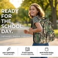 thumbnail image 6 of FKELYI Camo Grunge Green Print Kids Backpack for Boys Girls 17 Inch School Backpacks Spacious Bookbag with Multi-Pockets Lightweight Casual Daypack for Elementary Student, 6 of 7
