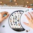 thumbnail image 1 of Visland Moon Shape Natural Stone Box 32 Assorted Faux Gemstone Kit Educational Kids Mineral Stone Learning Display Acrylic Case Stone Collector Gift, 1 of 8