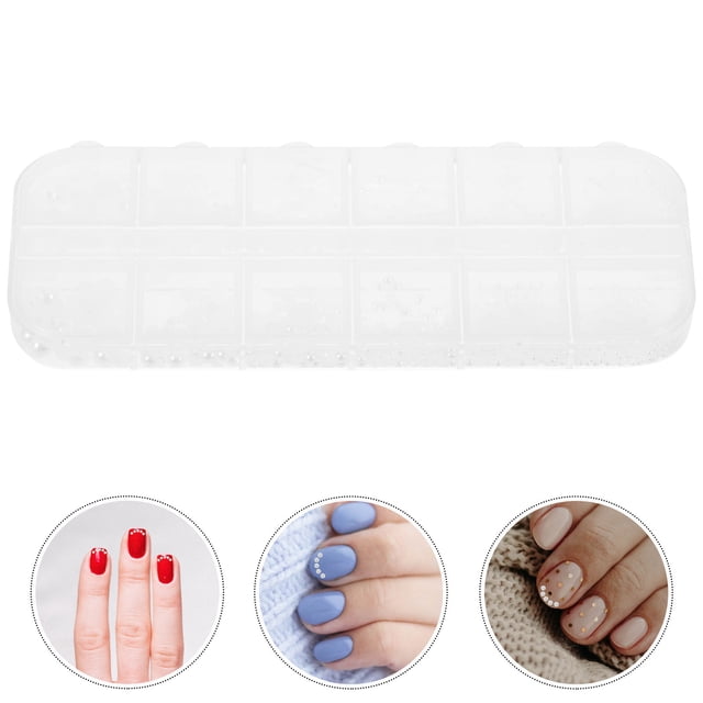 BESTYASH White Flatback Nail Pearls for DIY Elegant Half Round Pearls for Nail Art Decoration