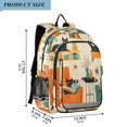 thumbnail image 2 of FORMRS Unisex School Backpack 17" Student Travel Bag with Laptop Compartment, Black Cats Reading, 2 of 7