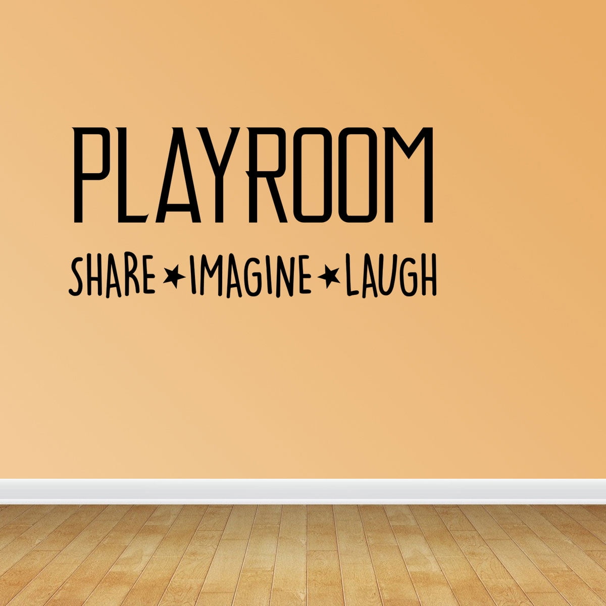 Wall Decal Quote Playroom Share Imagine Laugh Sticker Room Decor JP541