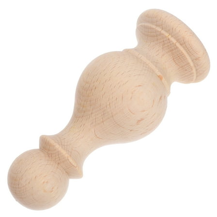 Masteelf  Finials for Curtain Rods Pillar Furniture Wood Carving