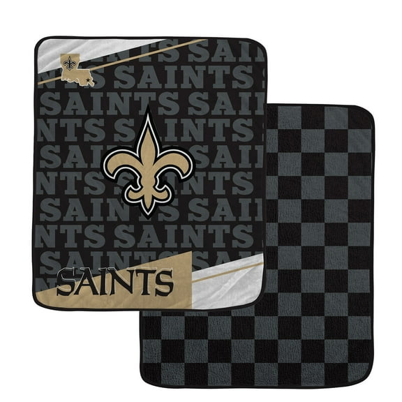 Pegasus New Orleans Saints 60" x 70" Diagonal Ghost Checkered Double-Sided Blanket