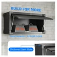 thumbnail image 5 of Metal Wall Cabinet with Up- Door,Small Metal Garage Storage Cabinet for Garage&Office&Home Storage,Assembly Required,Black, 5 of 8