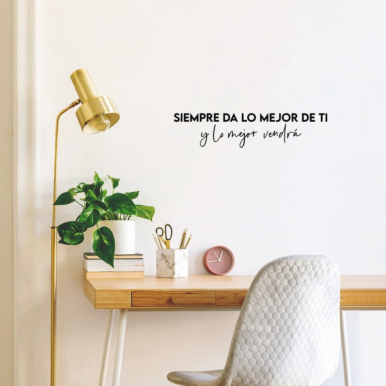  Vinyl Wall Art Decal - Si Lo Crees, Lo Creas/If You Believe,  You Create It - 8 x 25 - Positive Inspiring Spanish Quote Sticker for  Home School Office Coffee Shop
