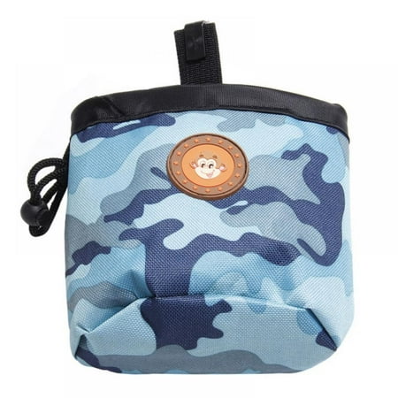 Dog Treat Pouch for Training Dog Puppy Waist Bag Built-in Poop Bag Dispenser Pet Toys Kibble Snack Storage Carrier Holder Drawstring Dog Treat Tote Reward Pocket Bait Bag