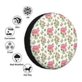 thumbnail image 4 of Gukieu Rose Flowers Print Car Tire Cover, Adjustable Waterproof and Dustproof Tire Protection Cover, Suitable for SUV, Truck, Van-15 inch, 4 of 6