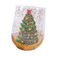 thumbnail image 4 of Taza de cristal Macarena de Navidad con lentejuelas fluidas 12oz, 4 of 8