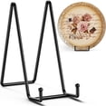 thumbnail image 1 of TR-LIFE 10 Inch Large Plate Stands for Display - Metal Plate Holder Display Stand + Picture Frame Holder Stand + Small Easels for Decorative Platter, Book, Plaques, Photo, Tabletop Art (2 Pack), 1 of 7