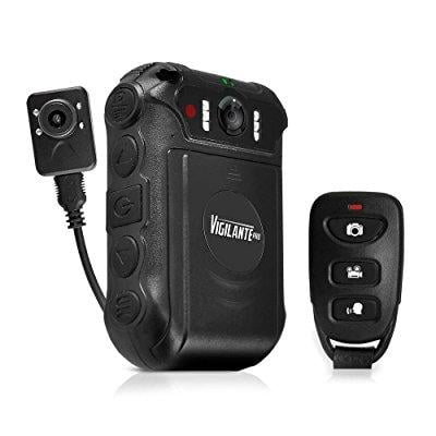 - updated pyle body wireless camera | compact security body cams | 12 plus hours recording | night vision, rechargeable batteries | memory 16gb digital lcd display | water resistant | police camera