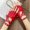 Red, variant on Gothic Rivet Wrap Wrist Half-Finger Gloves for Women, Dark Cyberpunk Anime Stage Performance Gloves