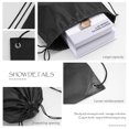 thumbnail image 4 of 2 mochilas con bolsas deportivas con cordón, una azul y otra negra. Bolsa de viaje, bolsa de deporte, adecuada para viajes diarios, ligera y transpirable., 4 of 5