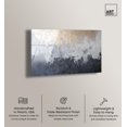 thumbnail image 2 of Silvered Layers High-Gloss Frameless Acrylic Glass Wall Art Blue Abstract Art by Art Remedy, Ready to Hang, 45 x 30, 2 of 7