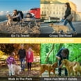 thumbnail image 7 of CL.HPAHKL Pet Stroller for Medium Small Dogs Dog Stroller Cat Stroller Foldable Jogging Travel 4 Wheels Waterproof and 360 Rotating Front Puppy Stroller with Mesh Windows,Yellow plaid, 7 of 7