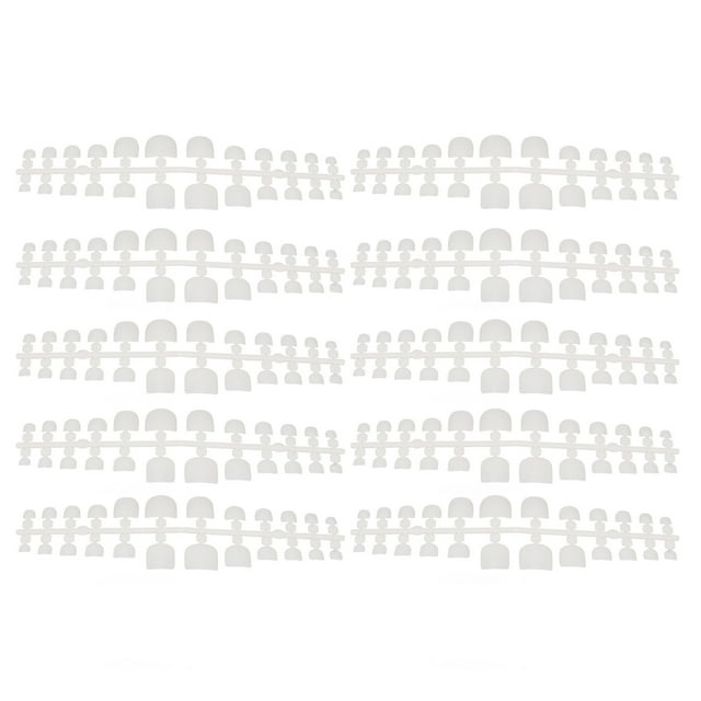 Toenails, Full Cover DIY Short 240pcs Square Artificial Toe Nail Kit For Wedding Ordinary Color,Transparent