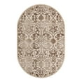 thumbnail image 3 of Unique Loom Rushmore Collection Area Rug - Washington (5' 3" x 8' Oval Dark Beige/Beige), 3 of 10