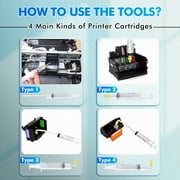 KOALA PAPER Printhead Cleaning Kit 120ML, Universal Nozzle Cleaner, Print Head Solutions Flush for HP, Canon, Epsn. Desktop Inkjet Printers
