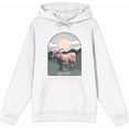 thumbnail image 4 of Western Howdy Cow Long Sleeve Olive Adult Hooded Sweatshirt-Medium, 4 of 7