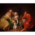 thumbnail image 2 of Nicolai Abildgaard 18x15 Black Ornate Wood Framed Double Matted Museum Art Print Titled - A Farewell Scene, 2 of 5